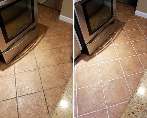 Floor Restored by Our Tile and Grout Cleaners in Washington Township, MI