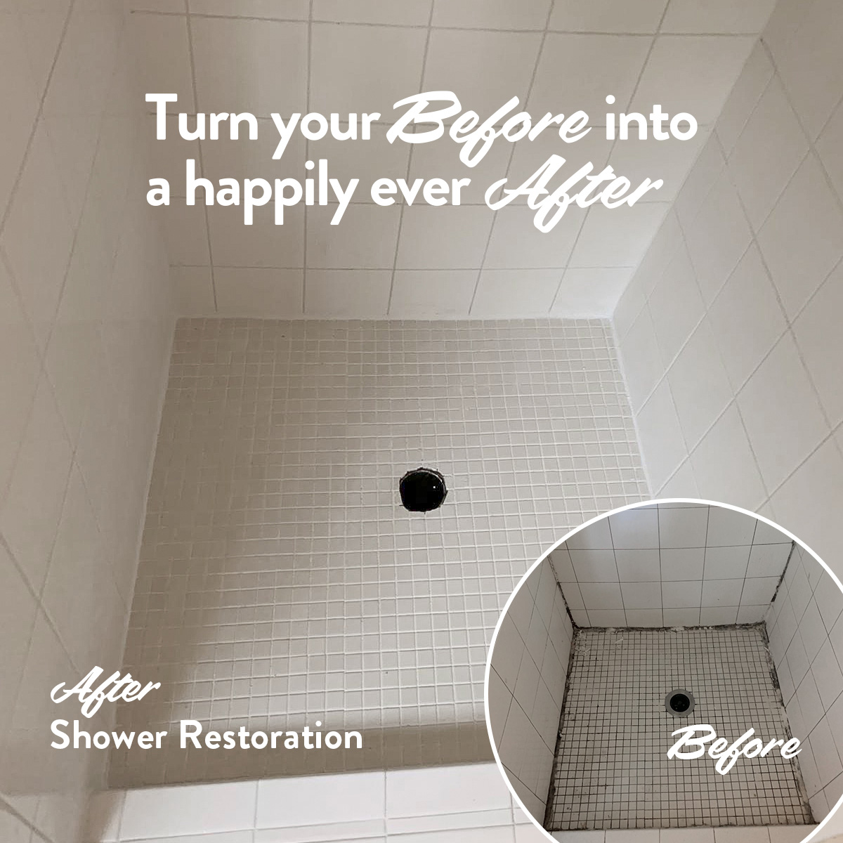 Turn your Before into a happily ever After | After Shower Restoration